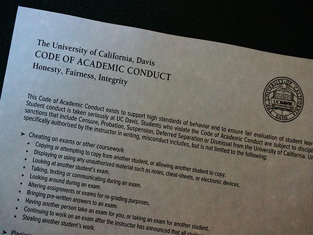 Code of Academic Conduct handout